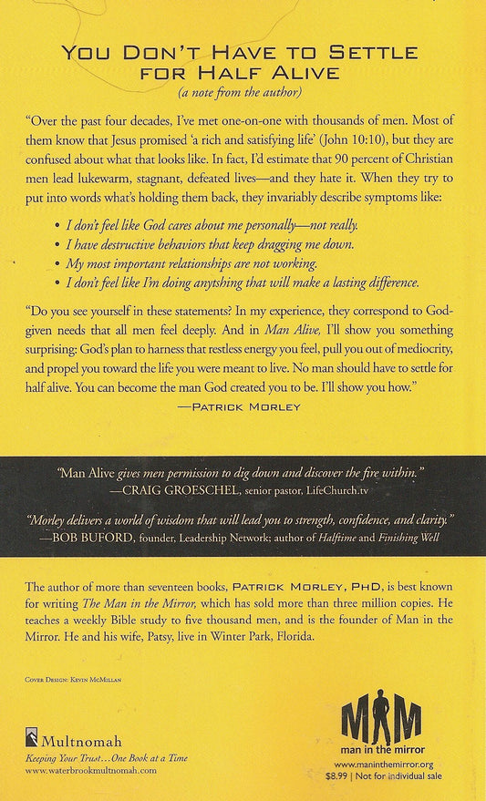 Book cover of Man Alive by Patrick Morley