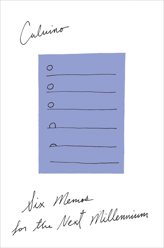 Book cover of Six Memos for the Next Millennium by Italo Calvino