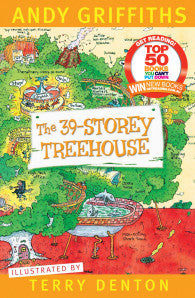 Book cover of The 39-Storey Treehouse by Andy Griffiths, Terry Denton (Illus.)