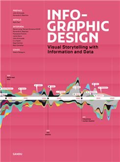 Book cover of Infographics Design: Visual Storytelling With Information And Data by Twenty well-selected individuals and studios (Contrib.)