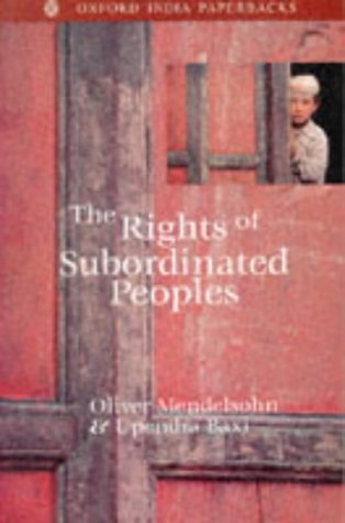 Book cover of The Rights of Subordinated Peoples by Oliver Mendelsohn (Ed.)