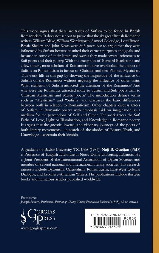 Book cover of Traces Of Sufism In British Romanticism by Naji Oueijan