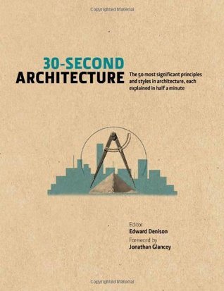 Book cover of 30 Second Architecture by Edward Denison (Ed.), Jonathan Glancey (Forward)