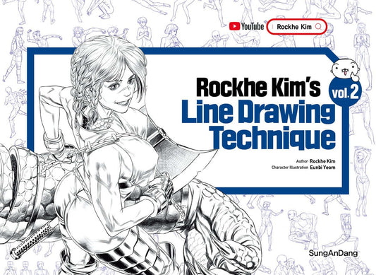Book cover of Rockhe Kim's Line Drawing Technique Vol. 2 by Rockhe Kim
