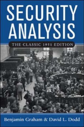 Book cover of Security Analysis: The Classic 1951 Edition by Benjamin Graham