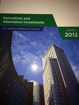 Book cover of Derivatives And Alternative Investments by CFA Institute
