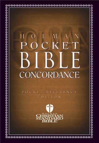 Book cover of HCSB Pocket Bible Concordance by Anonymous (Ed.)