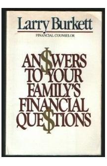 Book cover of Answers To Your Family's Financial Questions by Larry Burkett