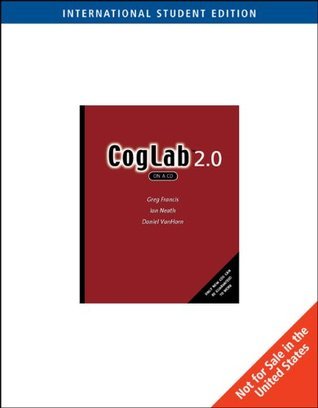 Book cover of CogLab On A CD, Version 2.0, International Edition by Greg Francis