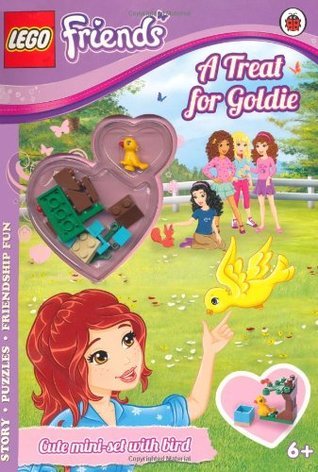Book cover of LEGO Friends: A Treat For Goldie Activity Book With Mini-Set by Ladybird Books