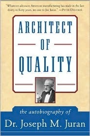 Book cover of Architect Of Quality : The Autobiography Of Dr. Joseph M. Juran by Joseph M. Juran