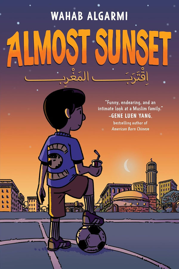 Book cover of Almost Sunset: A Graphic Novel by Wahab Algarmi