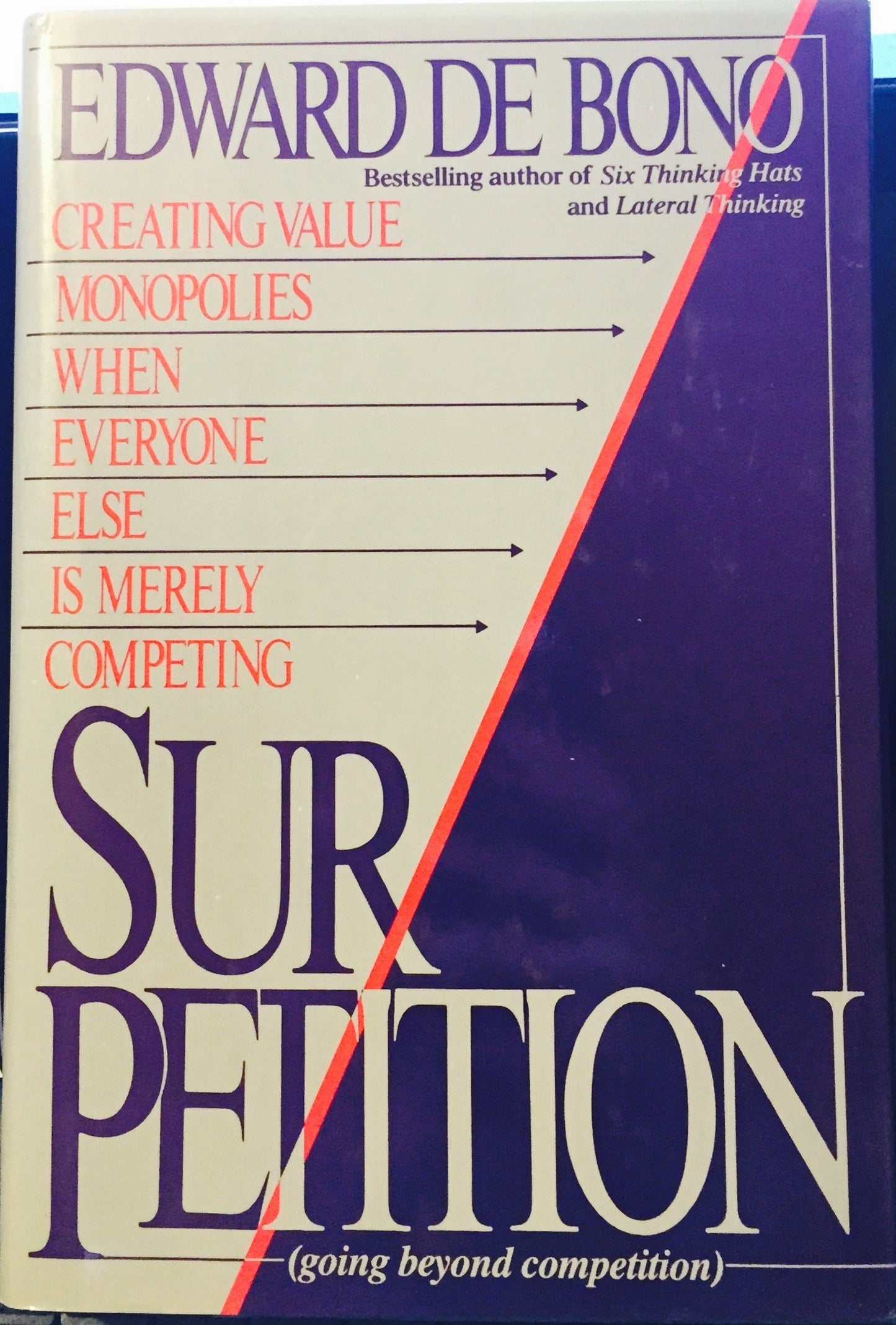 Book cover of Sur-Petition: Creating Value Monopolies When Everyone Else Is Merely Competing by Edward de Bono