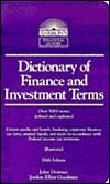 Book cover of Dictionary Of Finance & Investment Terms by John Downes, Jordan E. Goodman