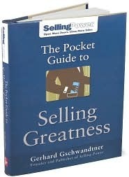 Book cover of The Pocket Guide To Selling Greatness by Gerhard Gschwandtner