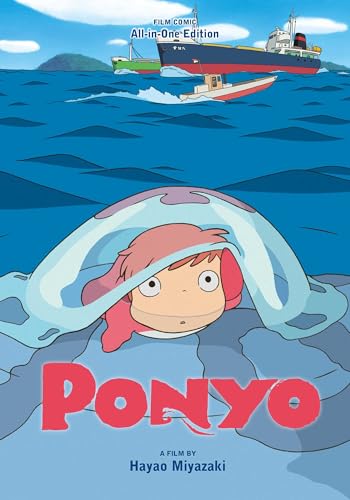 Book cover of Ponyo: Film Comic All-In-One Edition by Hayao Miyazaki