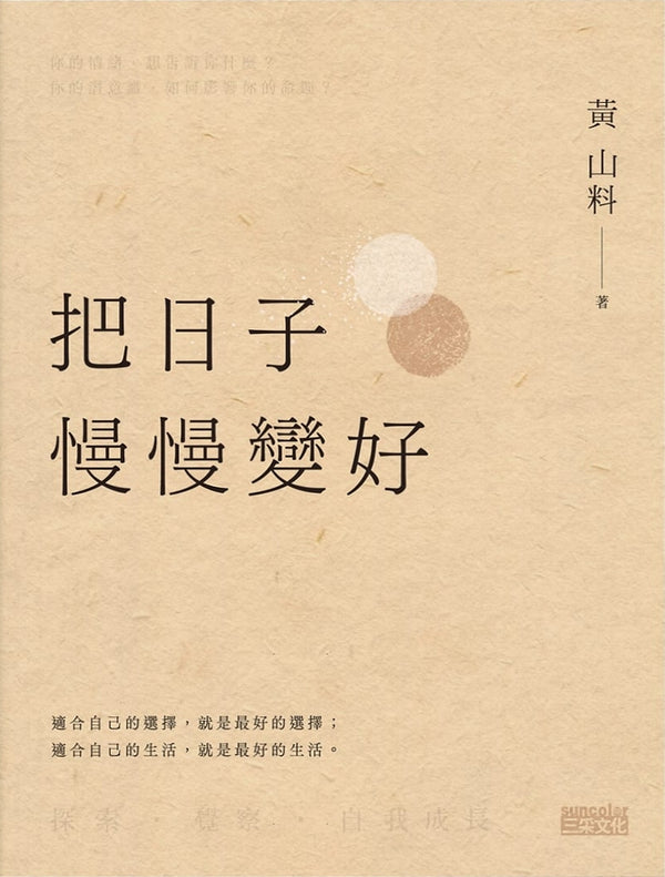 Book cover of 把日子慢慢變好 by 黃山料
