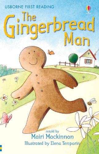 Book cover of The Gingerbread Man by Mairi Mackinnon (Retold by), Elena Temporin (Illus.)