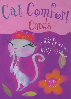 Book cover of Cat Comfort Cards by Kat Lover, Kitty Wisdom