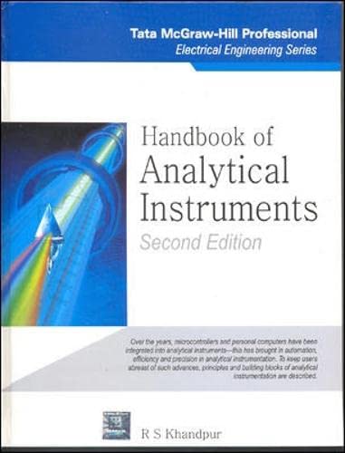 Book cover of Handbook Of Analytical Instruments by Raghbir Singh Khandpur