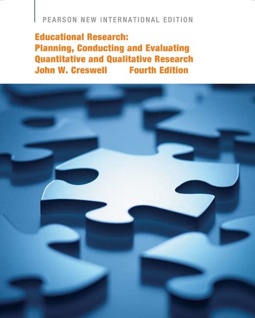 Book cover of Educational Research: Pearson New International Edition by John W. Creswell
