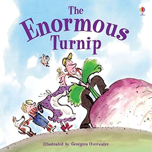 Book cover of The Enormous Turnip by Katie Daynes, Georgien Overwater (Illus.)