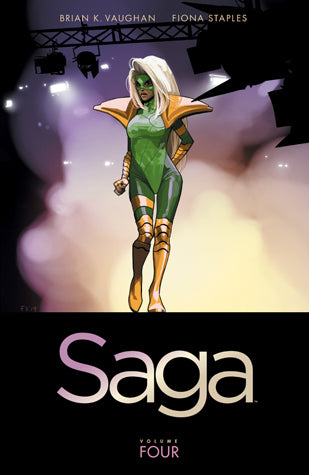 Book cover of Saga, Volume 4 by Brian K. Vaughan (Writer), Fiona Staples (Illus.)