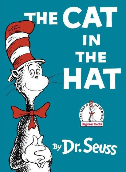 Book cover of The Cat In The Hat by Dr. Seuss