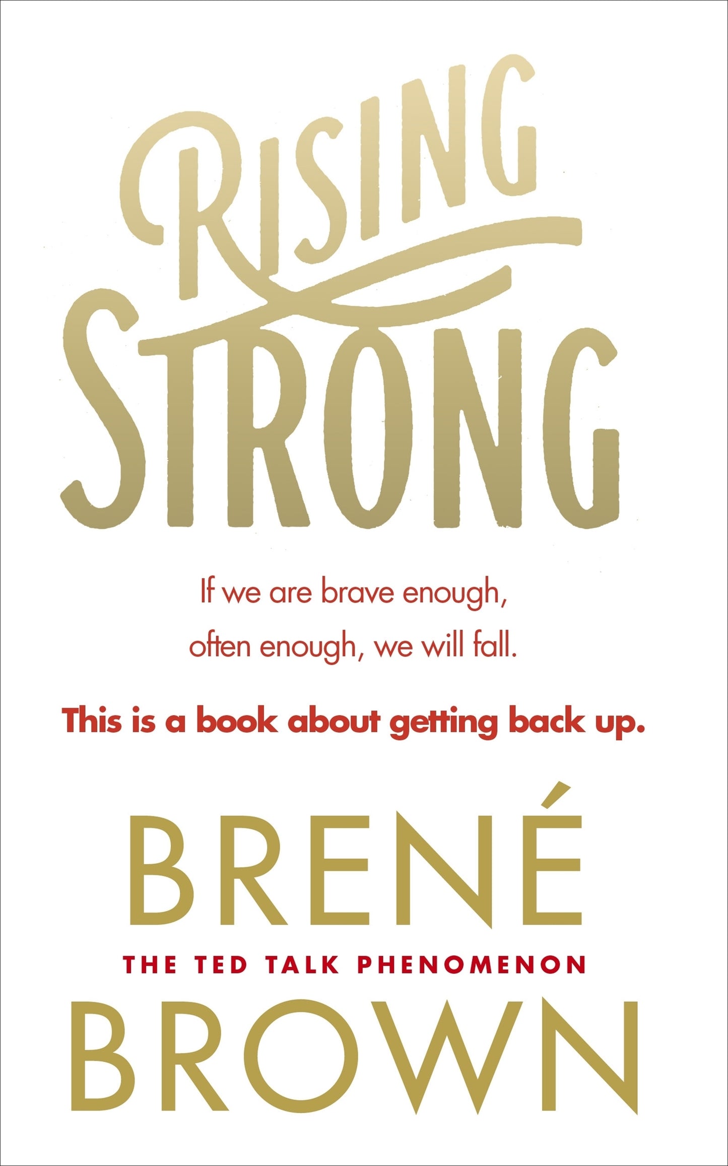 Book cover of Rising Strong by Brené Brown