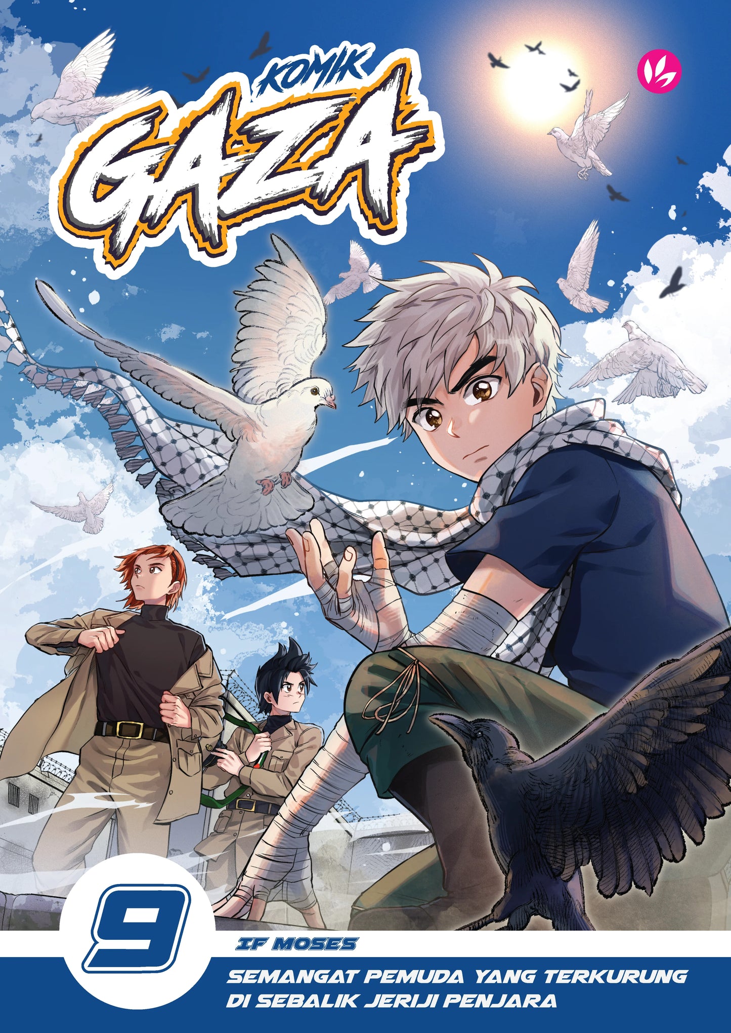 Book cover of Komik Gaza #9: Semangat Pemuda Yang Terkurung Di Sebalik Jeriji Penjara by IF Moses