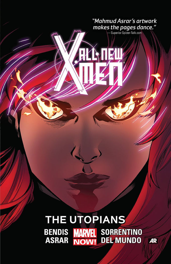 Book cover of All-New X-Men, Vol. 7: The Utopians by Brian Michael Bendis (Writer), Mahmud Asrar (Artist), Andrea Sorrentino (Artist), Mike Del Mundo (Artist)