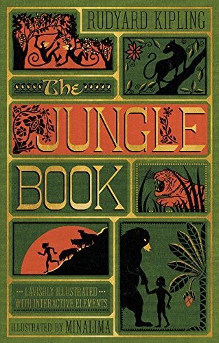 Book cover of The Jungle Book by Rudyard Kipling, MinaLima (Illus.)