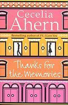 Book cover of Thanks For The Memories by Cecelia Ahern