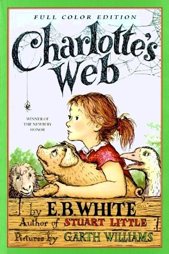 Book cover of Charlotte’s Web by E.B. White, Garth Williams (Illus.), Rosemary Wells (Illus.)