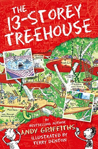 Book cover of The 13-Storey Treehouse by Andy Griffiths, Terry Denton