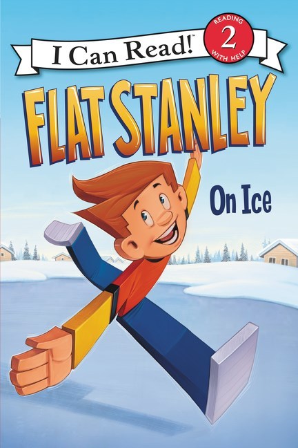 Book cover of Flat Stanley: On Ice by Jeff Brown, Macky Pamintuan (Illus.)