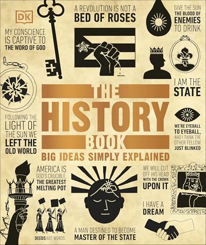 Book cover of The History Book by Dorling Kindersley, DK, Unknown Author