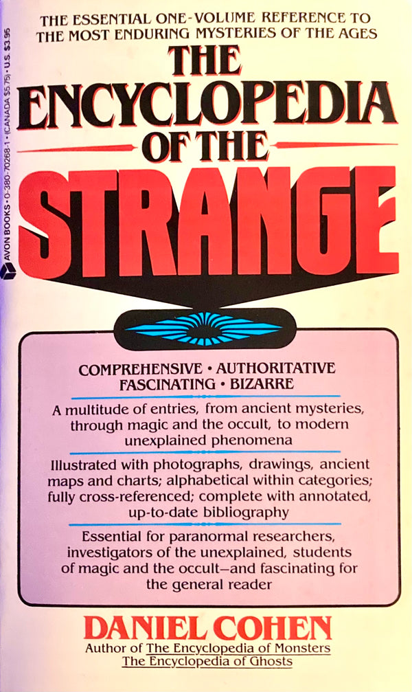 Book cover of Encyclopedia Of The Strange by Daniel   Cohen