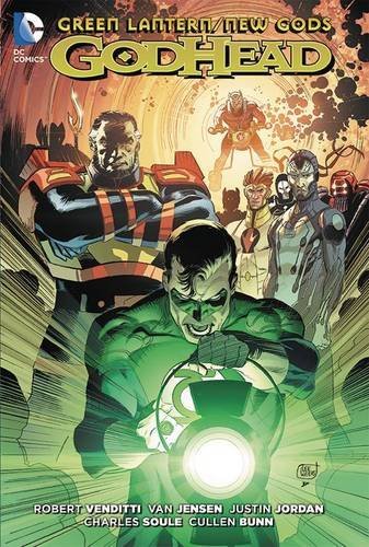 Book cover of Green Lantern/New Gods: Godhead by Robert Venditti (Writer), Van Jensen, Billy Tan (Illus.)