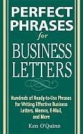 Book cover of Perfect Phrases For Business Letters by Ken O'Quinn