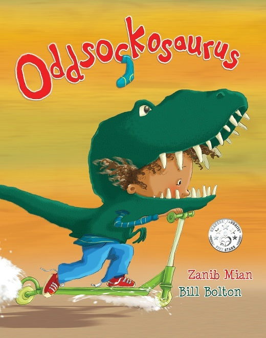 Book cover of Oddsockosaurus by Zanib Mian (Artist)