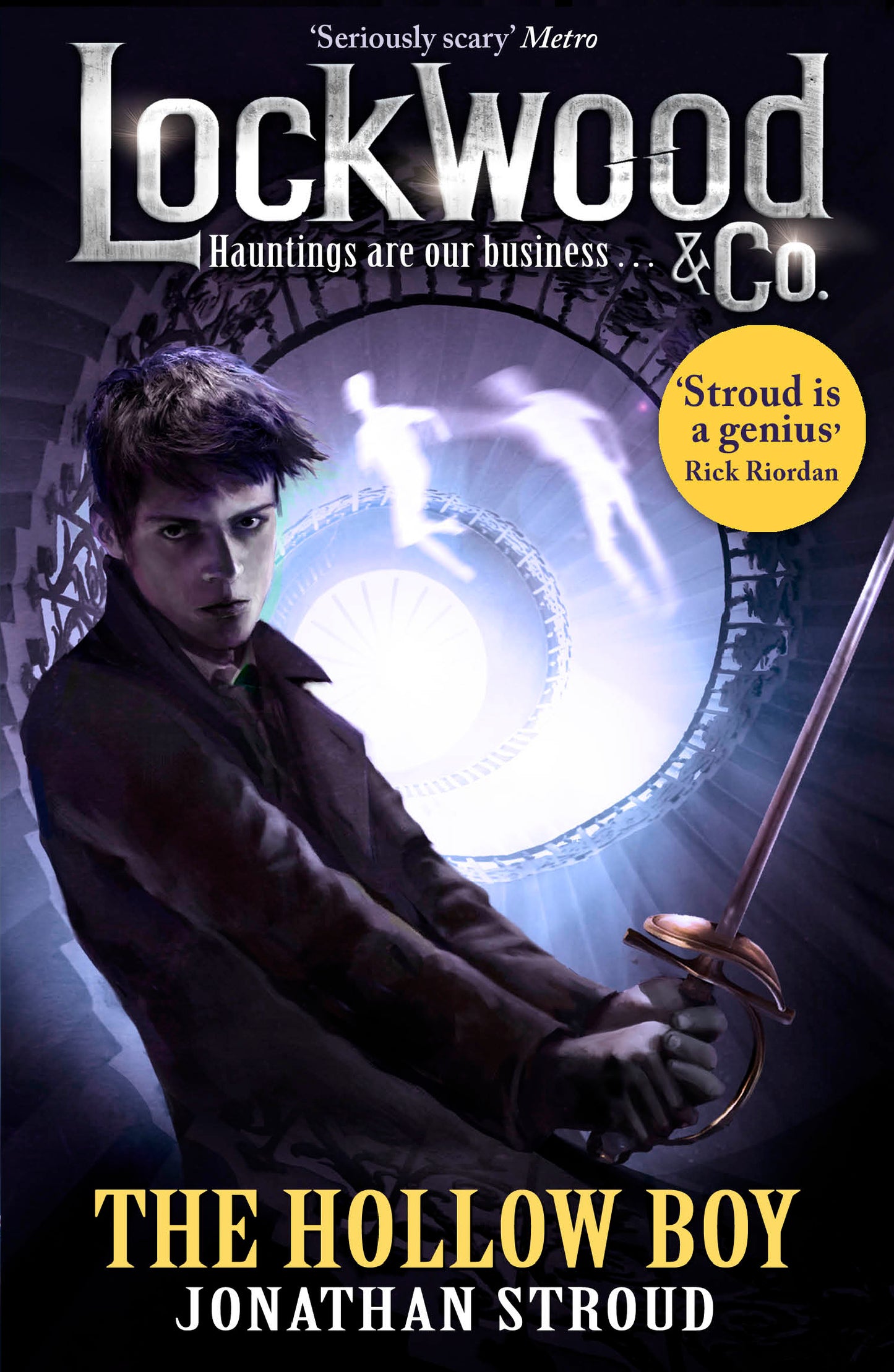 Book cover of The Hollow Boy by Jonathan Stroud