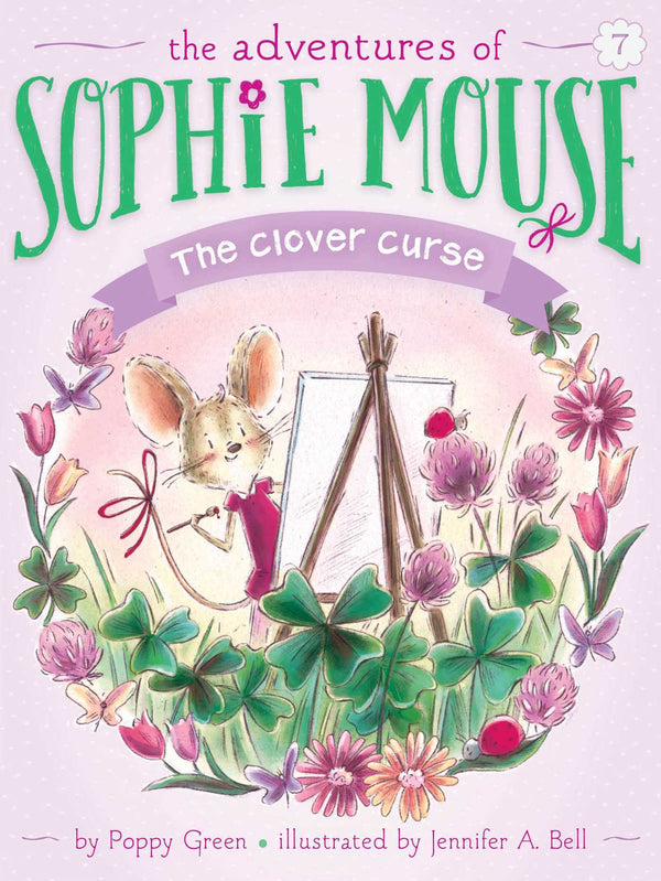 Book cover of The Clover Curse (7) by Poppy Green, Jennifer A. Bell (Illustrations)