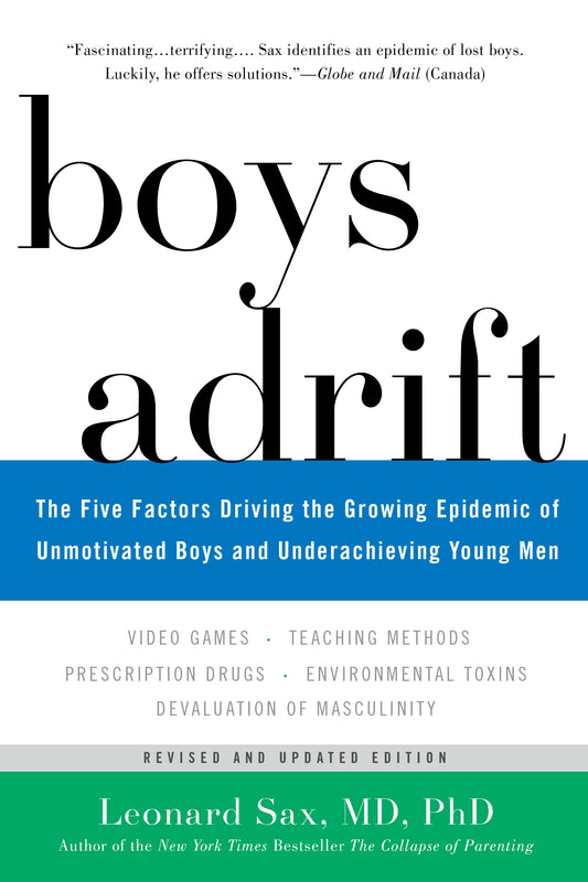 Book cover of Boys Adrift by Leonard Sax