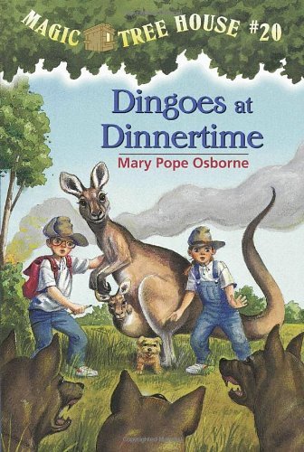Book cover of Dingoes At Dinnertime by Mary Pope Osborne, Sal Murdocca