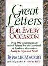 Book cover of Great Letters for Every Occasion by Rosalie Maggio