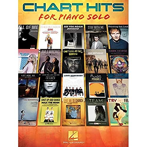 Book cover of Chart Hits For Piano Solo by Hal Leonard Corporation
