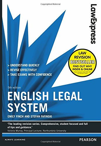 Book cover of English Legal System by Emily Finch, Stefan Fafinski