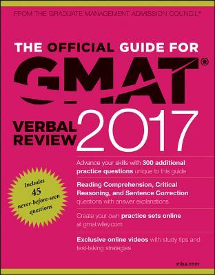 Book cover of The Official Guide For Gmat Verbal Review 2017 With Online Question Bank And Exclusive Video by GMAC