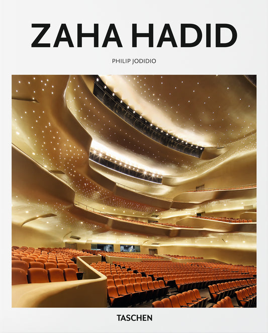 Book cover of Zaha Hadid 1950-2016: The Explosion Reforming Space by Philip Jodidio